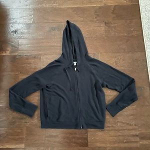 Aerie black zip up hoodie